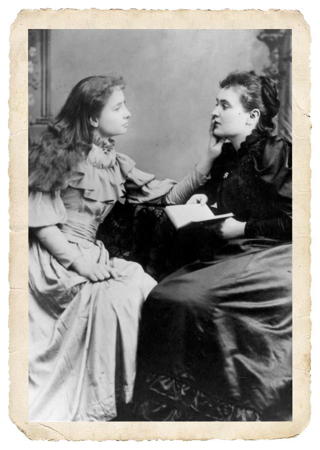 Photo Helen Keller avec Ann Sullivan