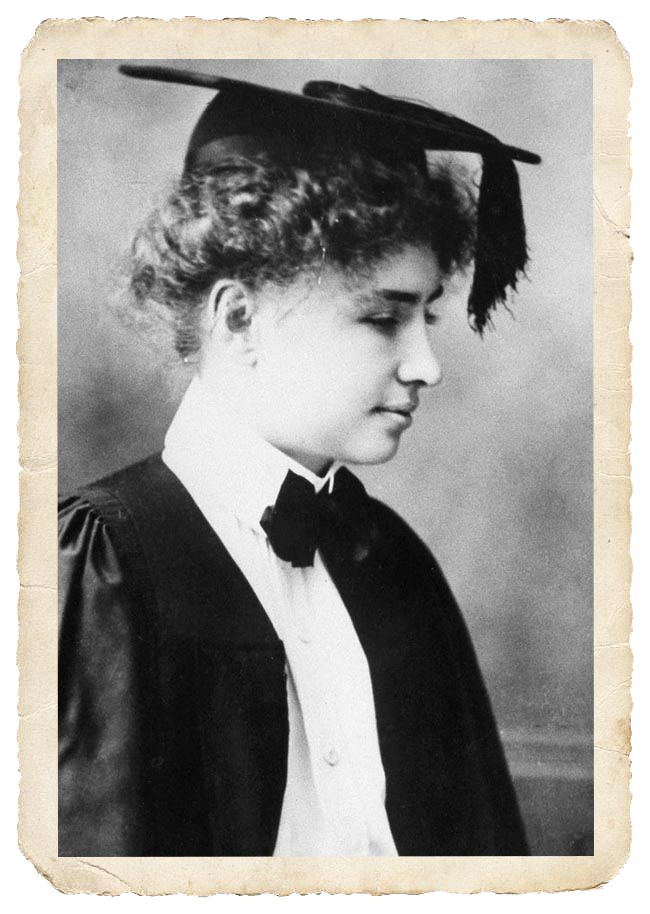 Photo Helen Keller diplomée